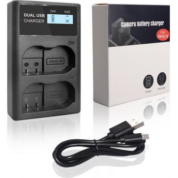 PALO EN-EL15 Digital Charger for Nikon D500 D750 D7100 D7000