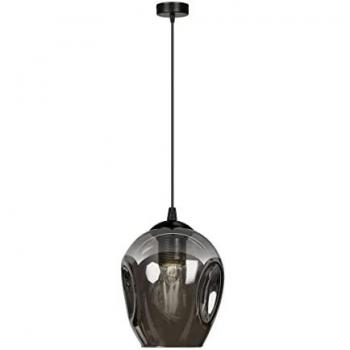 Graphitglass-Kuppel Pendellampe Emibig Istar E27