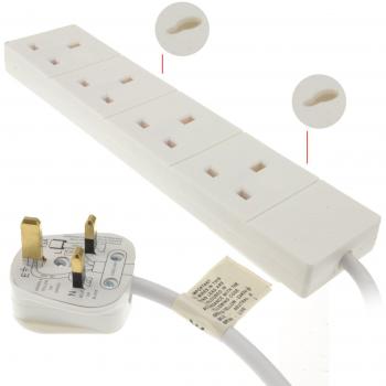 Kenable 4 Gang UK 13A Trailing Socket Extension Lead 3m