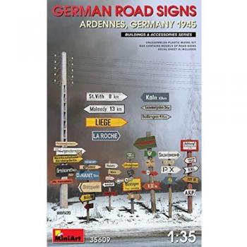 MINIART 35609 GERMAN ROAD SIGNS (ARDENNES, GERMANY 1945) 1/35