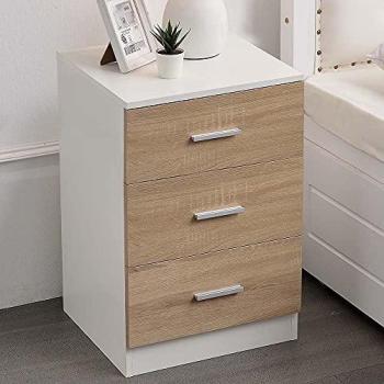 Cassettiera Minimalista 3C – Legno Bianco