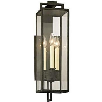 Casa Padrino Wandlampe Schwarz 15,2 x 18,4 x H. 54,6 cm