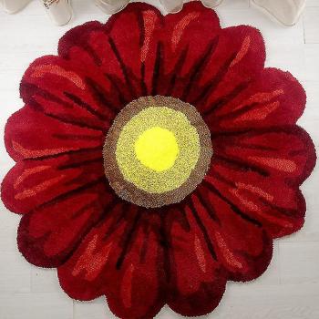 Tapis de salle de bain antidérapant 50cm rouge No.610