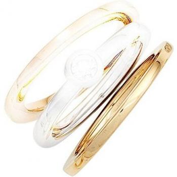 JOBO Gelbgold‑Ring 585 Gold – Damen, Größe 54