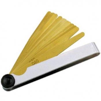 Jauge de lame en laiton 0,05-1,0 mm longueur 100 mm 13 pièces PROMAT