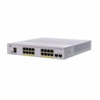 Cisco Business 350 Switch, 16 Puertos Gigabit, PoE 240W, 2x1G SFP