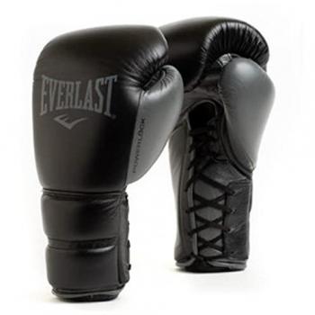 Guantoni Everlast Powerlock 2 Pro 16 oz Lacciati Grigio Scuro