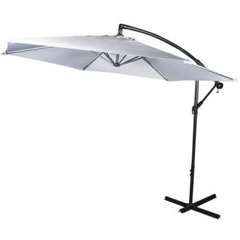Lifetime, Sonnenschirm, 3m Grauer Hängeschirm