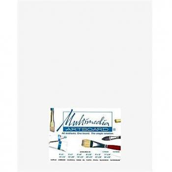 White 11×14” Pastel Artboard Kit – 0.8 mm, 320‑Grit, 5‑Pack