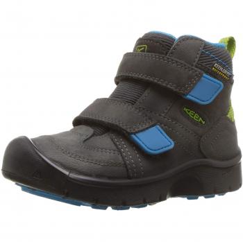 Bunter Kinderweg: KEEN Kids Hikeport Mid Strap WP, 24 Magnet/Grün