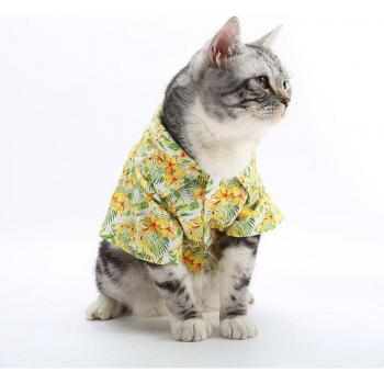 Coconut Tree Print Dog Shirt