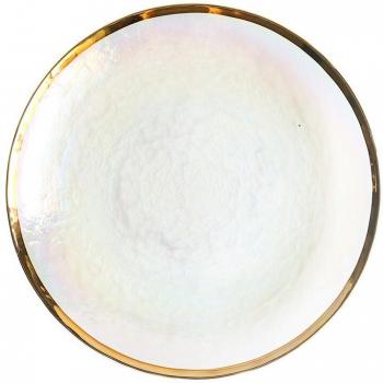 Colorful Hammered Glass Fruit Bowl