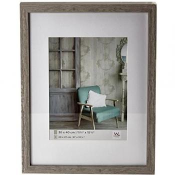 Moldura Stockholm 30x40 Madeira Cinza