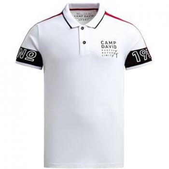 Sportlich‑Lässig Kurzarm‑Poloshirt “Konzentriert” – Camp David