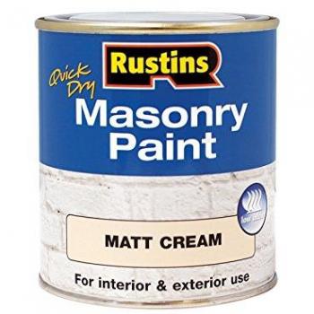 Rustins Masonry Paint Cream 500ml