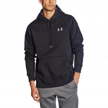 Black StormRival Warm‑Up Hoodie – UA Men’s, Large