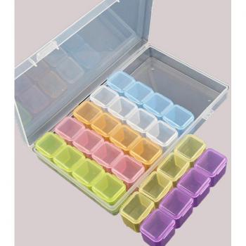 Schmuck‑Organizer 28/56 Gitter – Praktischer, verstellbarer Perlenring‑Behälter