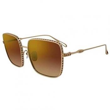 Chopard Square Womens Shiny Camel Brown Gradient Gold Mirror SCHC85M