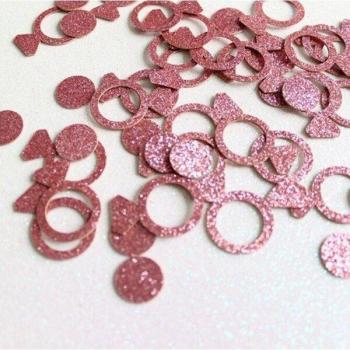 Confeti Dorado Rosa: Decoración Infantil y Boda