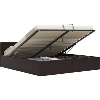 Cama Canapé de Cuero Sintético Gris