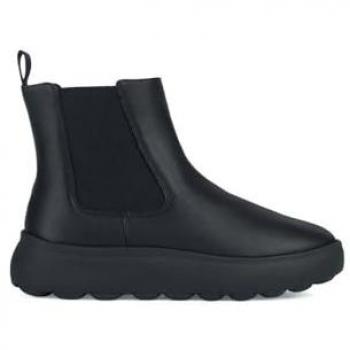 Bottines noires Geox Spherica en cuir