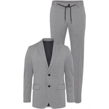 Bruno Banani Herrenanzug „Jersey“ (Normal) – Grau Melange