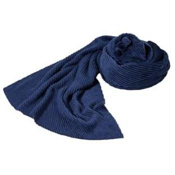 Chenille-Schal für Damen in großen Größen, blau, One Size, Ulla Popken