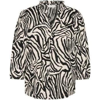 KA Katrine Camicia Kaffe Beige con Nero