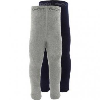 Ewers 2-pack Collant termici Uni blu/grigio