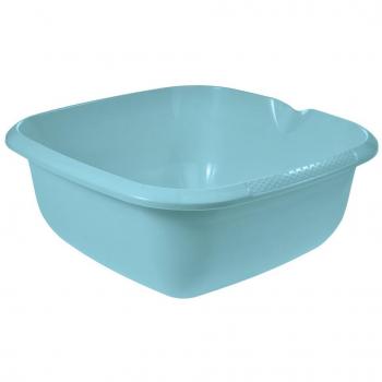 Eckige Universal‑Schüssel 13 l – Ausguss, 38 x 38 cm, Björk, Hellblau