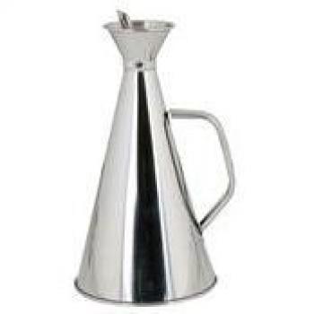 Ilsa 383 – Edelstahl-Ölkanne, 1/2 l, antitropf, Silber