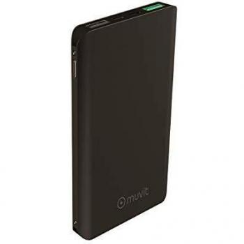 Muvit powerbank 10000 mAh 2 USB 3A+2,1A QC 3.0 Negra