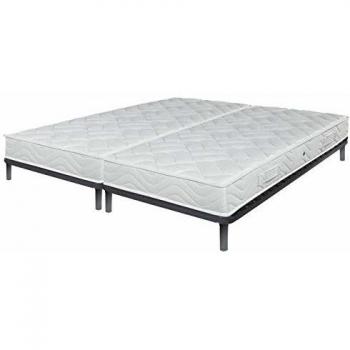 Ensemble Morgan 90+90x190 85 X 11 Mm Blanc