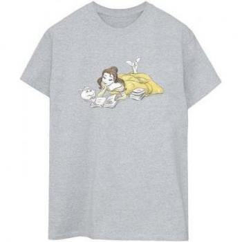 Disney Women's Belle Reading Boyfriend Tee