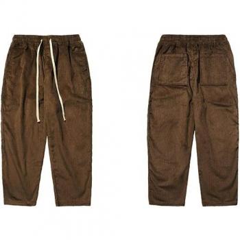 LACIBLE Hip Hop Oversized Brown Trousers for Men