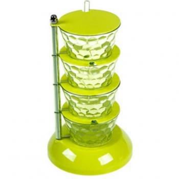 Spice Carousel with Storage Jars