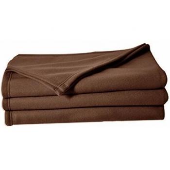 Chocolate Poleco Fleece Throw