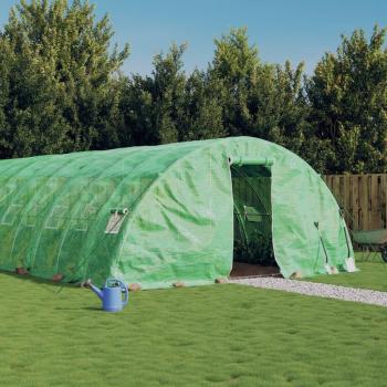Invernadero de acero verde 40 m² 8x5x2,3 m