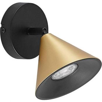 Lucande Kartio Deckenlampe, dimmbar, 1-flammig, GU10, messing