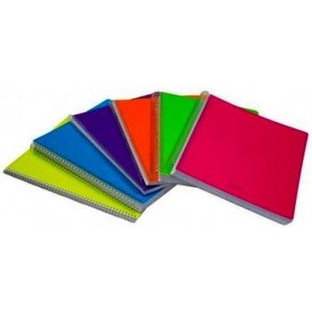 Quaderno Spiralato CF6, Formato A5, 1 Righe, 70 Fogli, Copertina Fluorescente