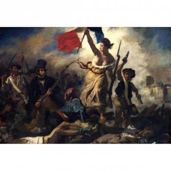 Eugène Delacroix Kinder‑Grafik: „Die Freiheit führt das Volk“ 1830