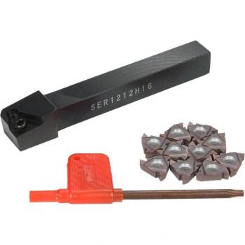 1 PC Barra CNC Ser1212H16: 10 Plaquitas 16er Ag60 + Accesorio Llave