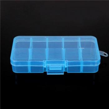DIY Schmuckaufbewahrungsbox – 12,8 × 6,5 × 2,2 cm, 10 separate Zellen, 7 Farben