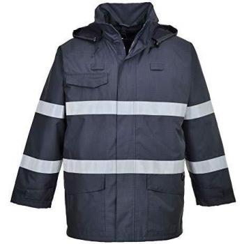 Portwest S770NARXXXL Bizflame Rain Multi Protection Jacket, Regular, Size: 3X-Large, Navy