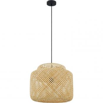 Lindby Venora 40 cm Bamboo Pendant Light, E27, Single Tier