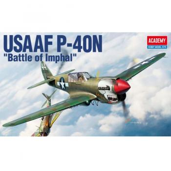 Academy 1/48 P-40N Warhawk USAAF Battle of Imphal Model Kit