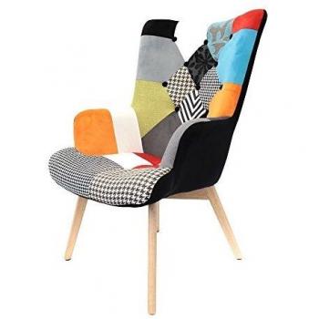 Fauteuil A Patchwork Helsinki Multicolore