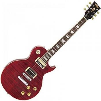 Vintage Reissued V100TWR Flamed Trans Wine Red