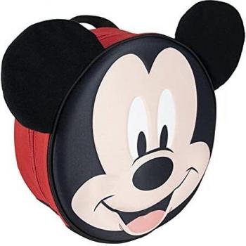 Mochila Infantil 3D Premium Negra Mickey
