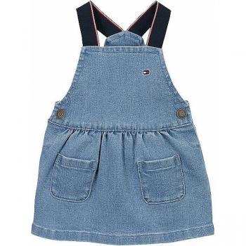 Denim Dungaree Baby Latzkleid Tommy Hilfiger blau, Größe 80, Knöpfe